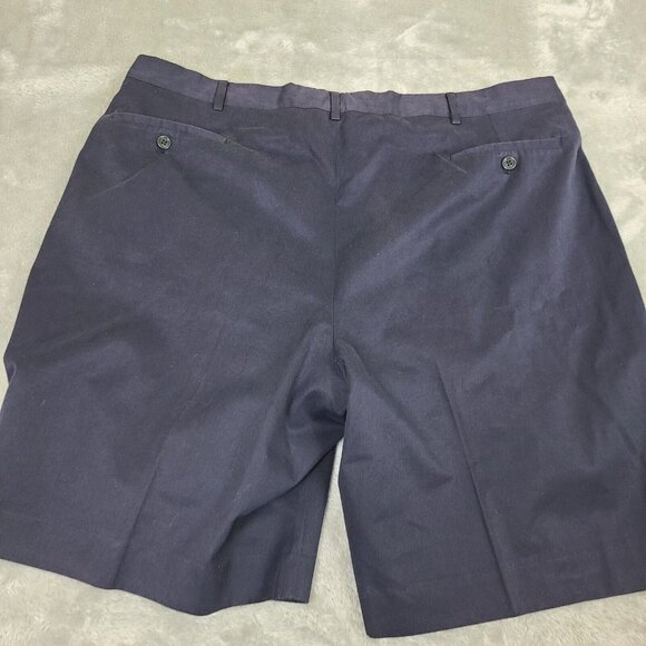 Ralph Lauren Purple Label Mens Navy Blue Chino Shorts Size 42 Flat Front - Picture 13 of 13